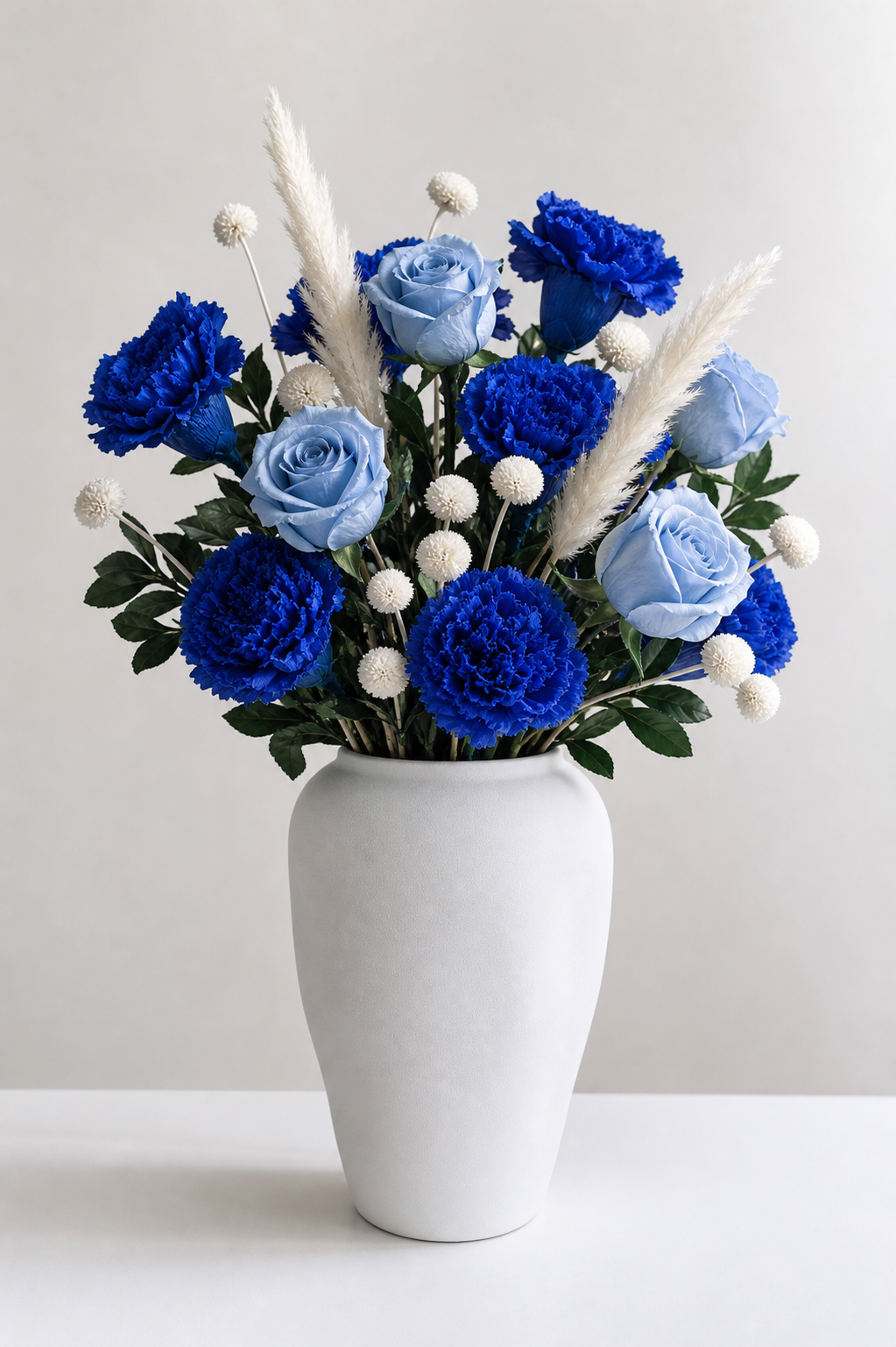 Carnation Midnight Blue Birthday Arrangement