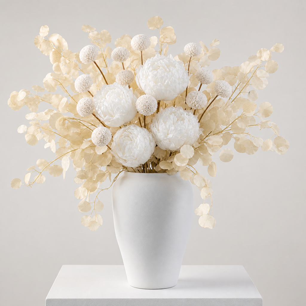 Peony White Retail Arrangement