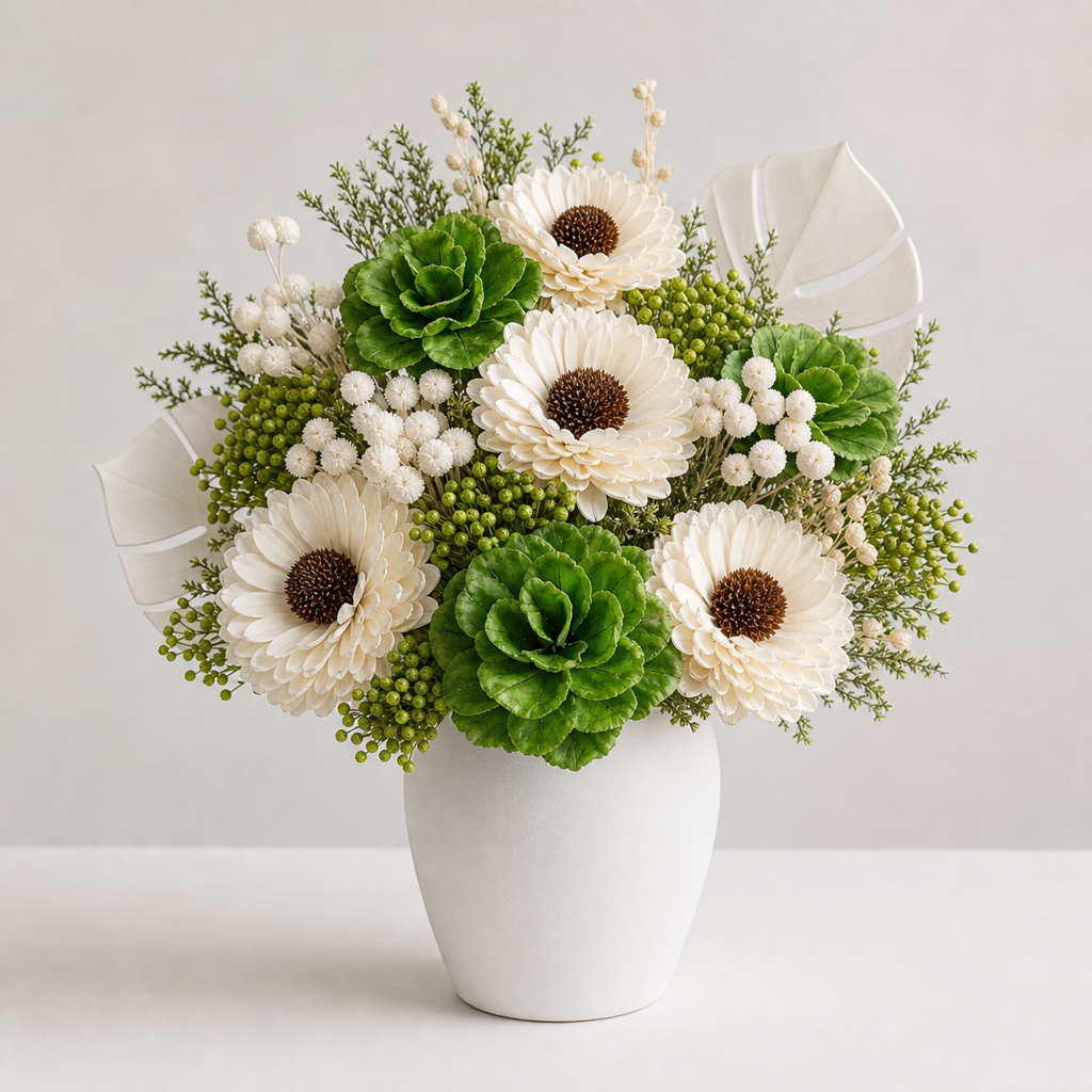 Sola Flower White Long Stem Sympathy Arrangement
