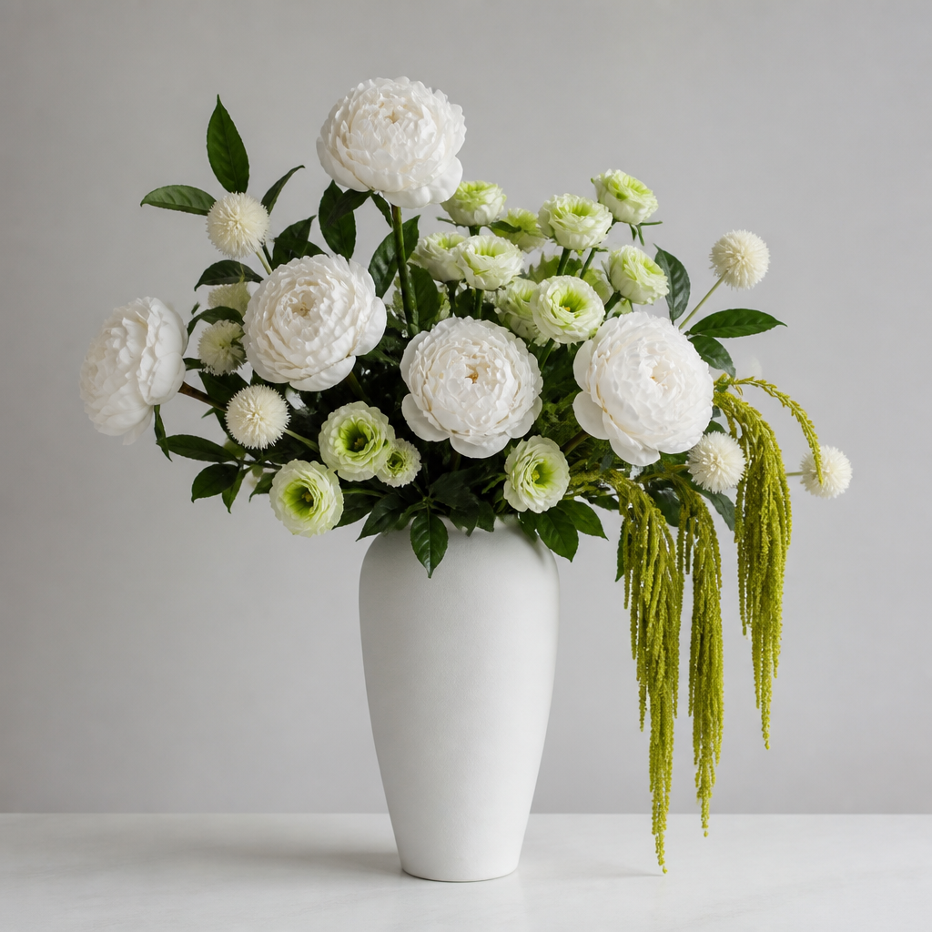 Small Austin Rose Green Reception Arrangement
