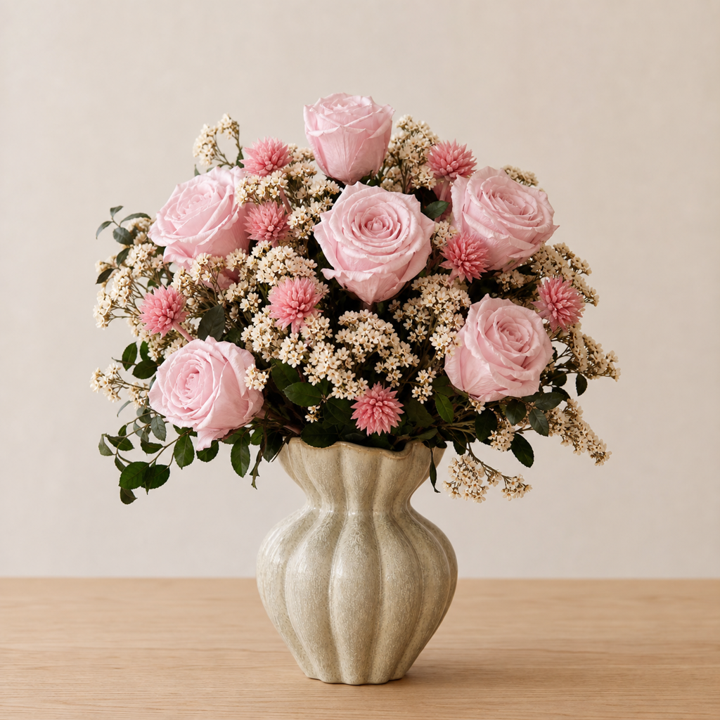 Rose Light Pink Housewarming Arrangement