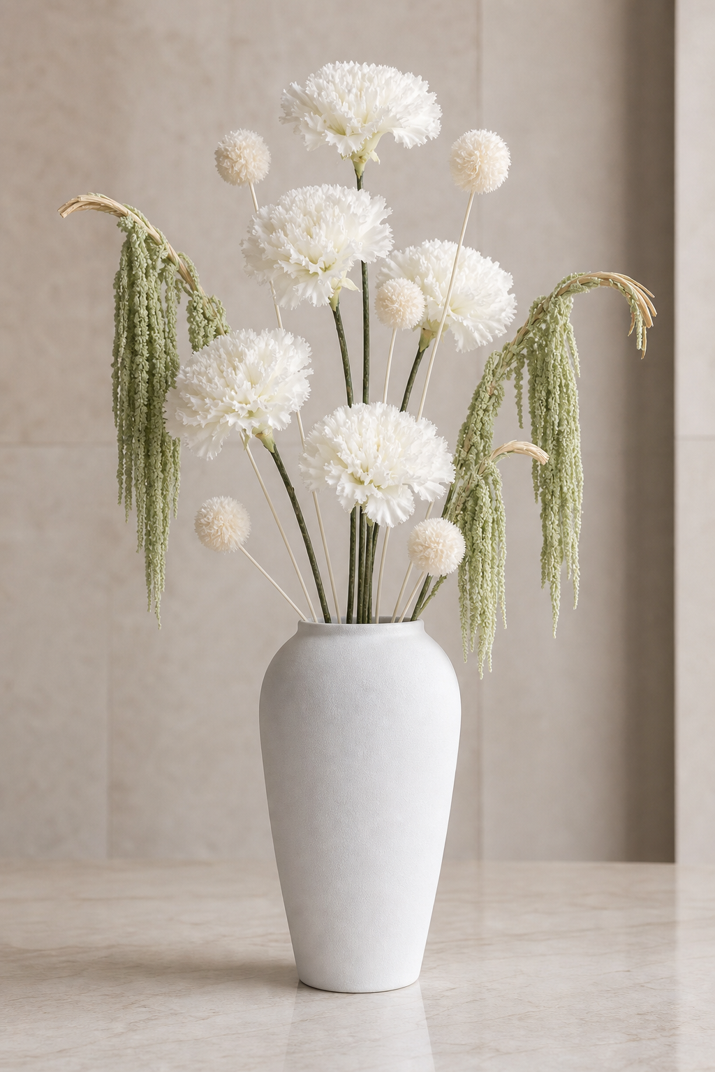 Carnation White Hotel Lobby Arrangement