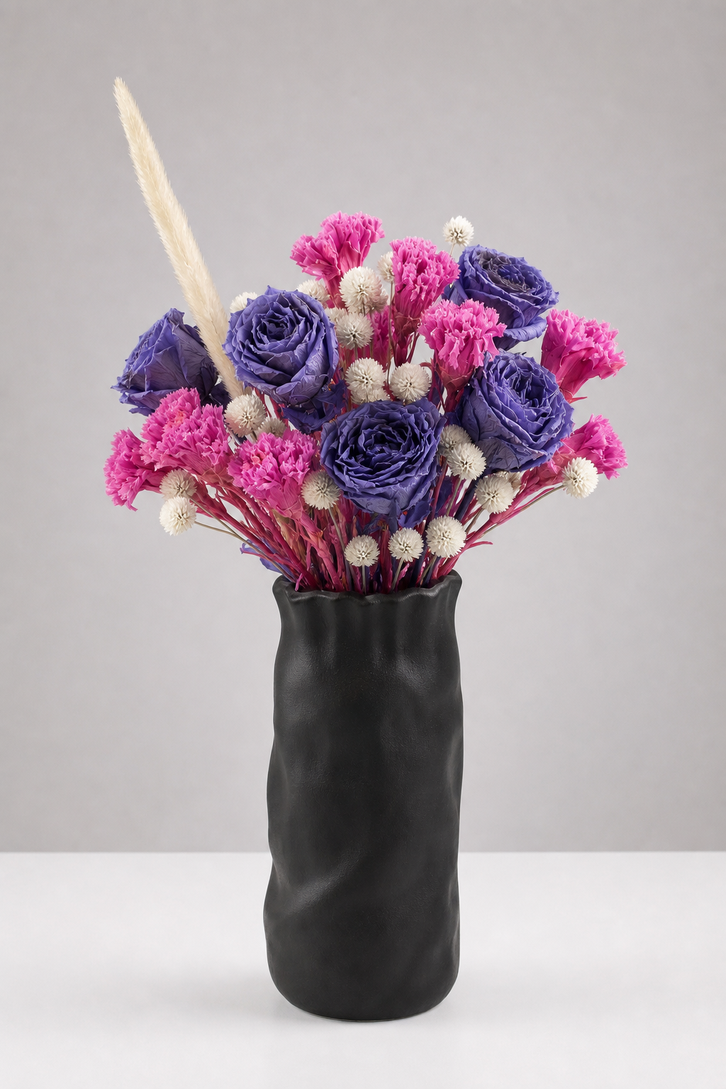 Stemmed Carnation Magenta Anniversary Arrangement