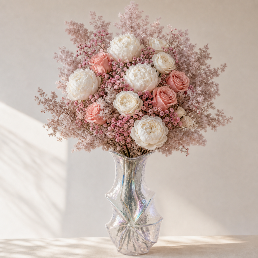 Rose Dusty Pink Reception Arrangement