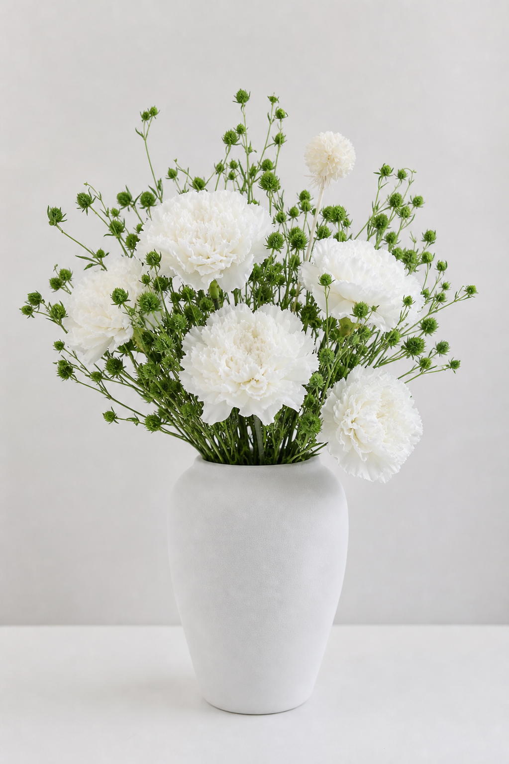 Carnation White Retail Arrangement