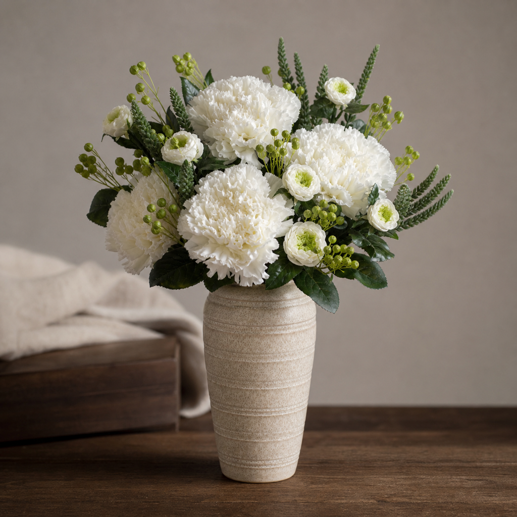 Small Austin Rose Green Anniversary Arrangement