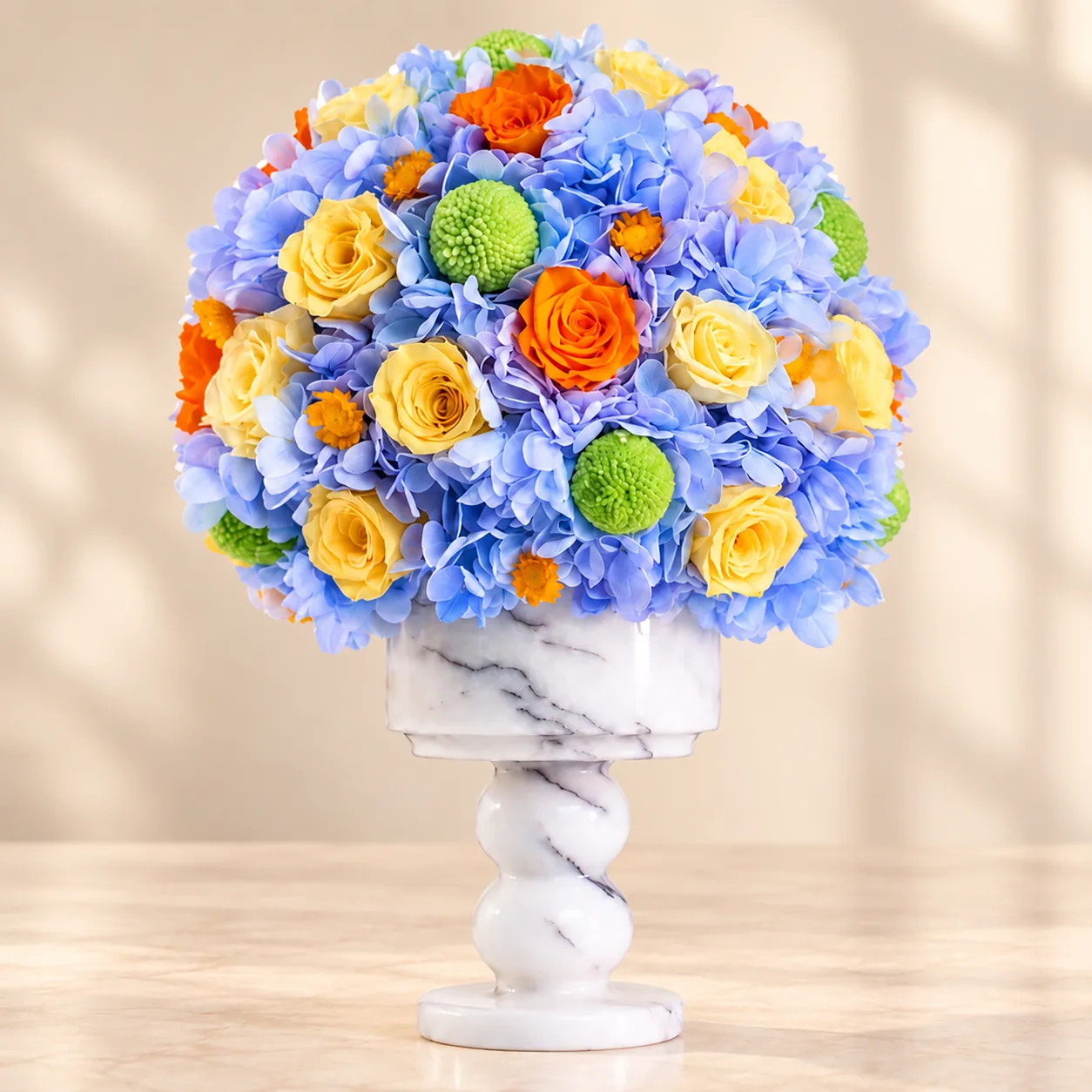 Azure Sun Marble Arrangement