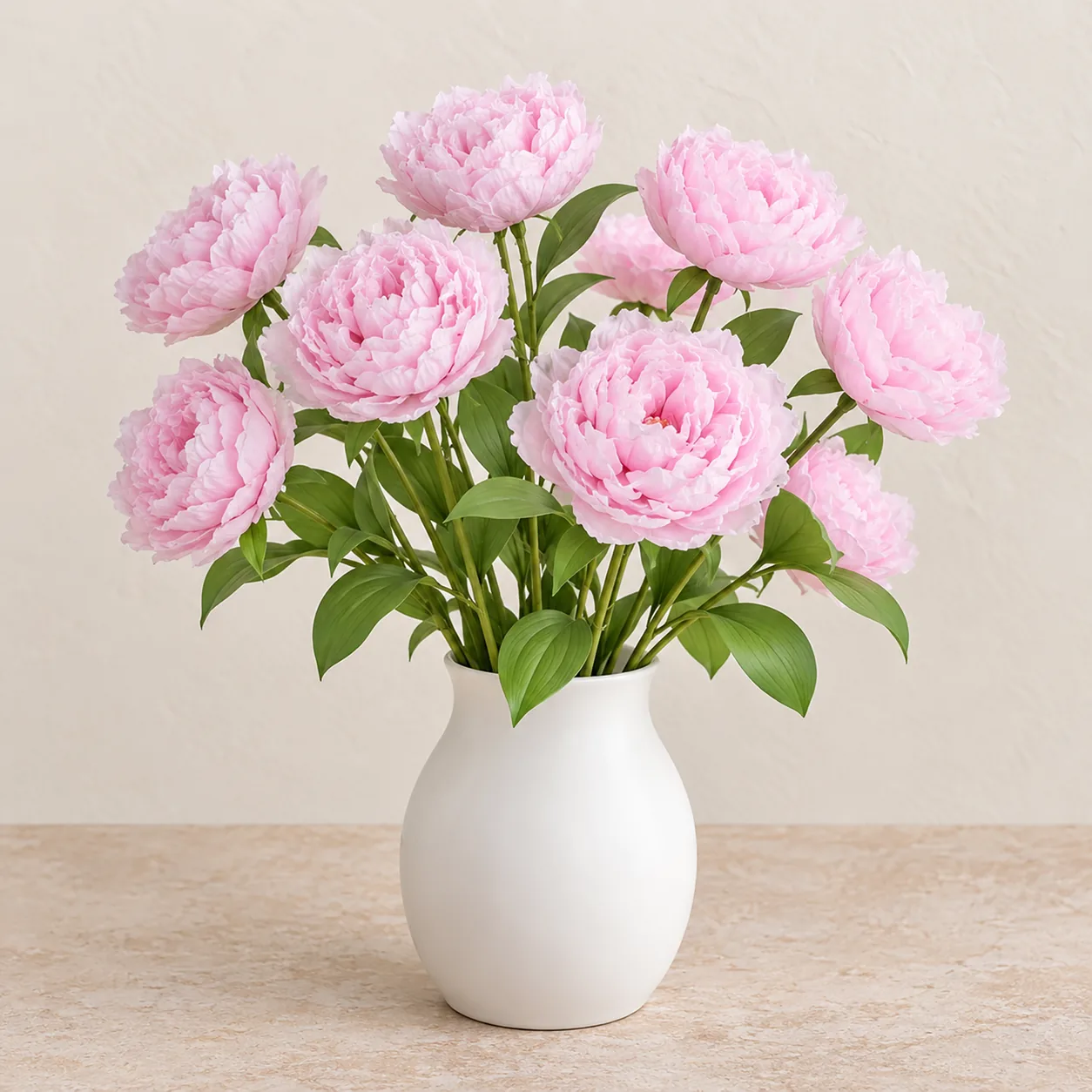 Blush Pink Peony Stems