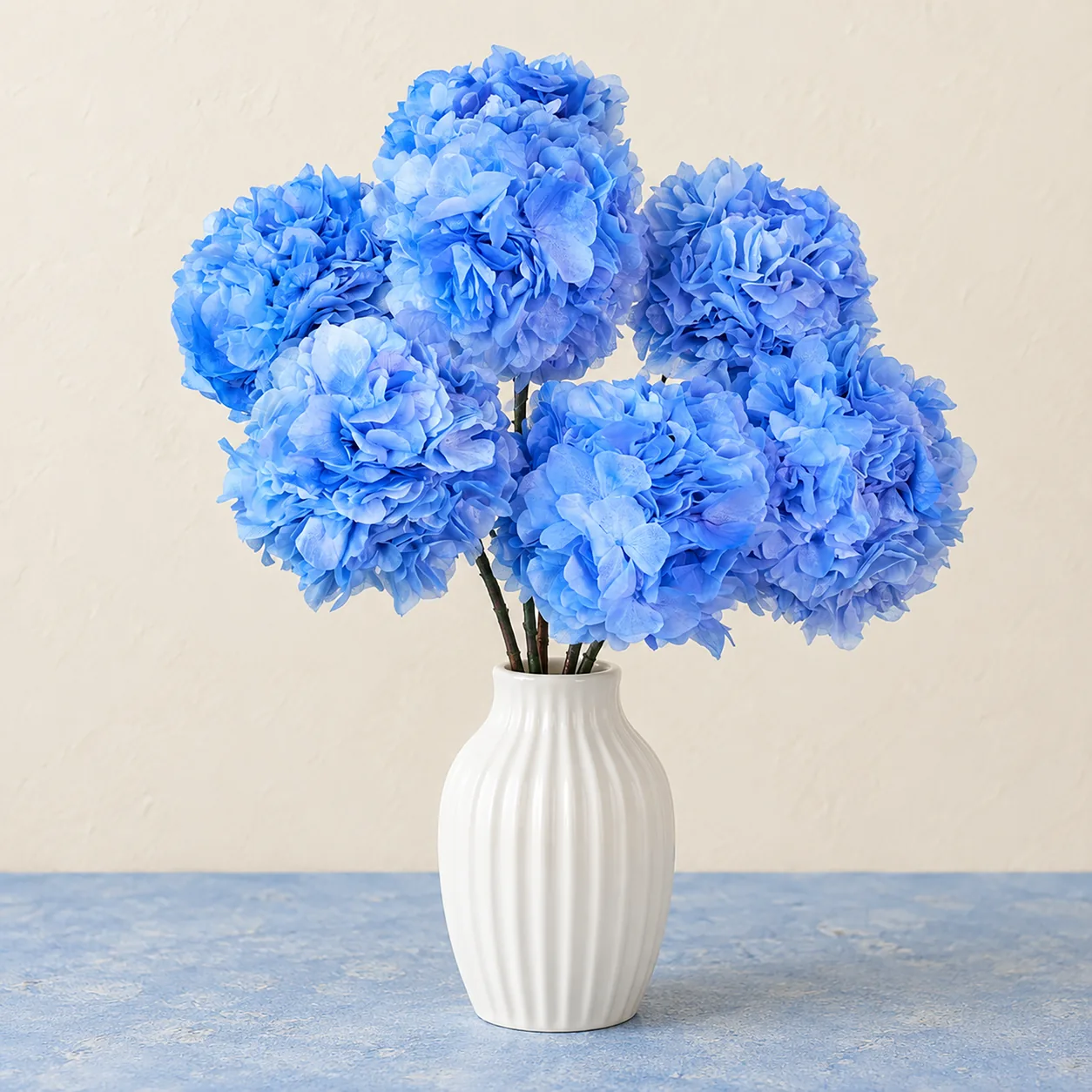 Cornflower Blue Hydrangea Stems — preserved flowers