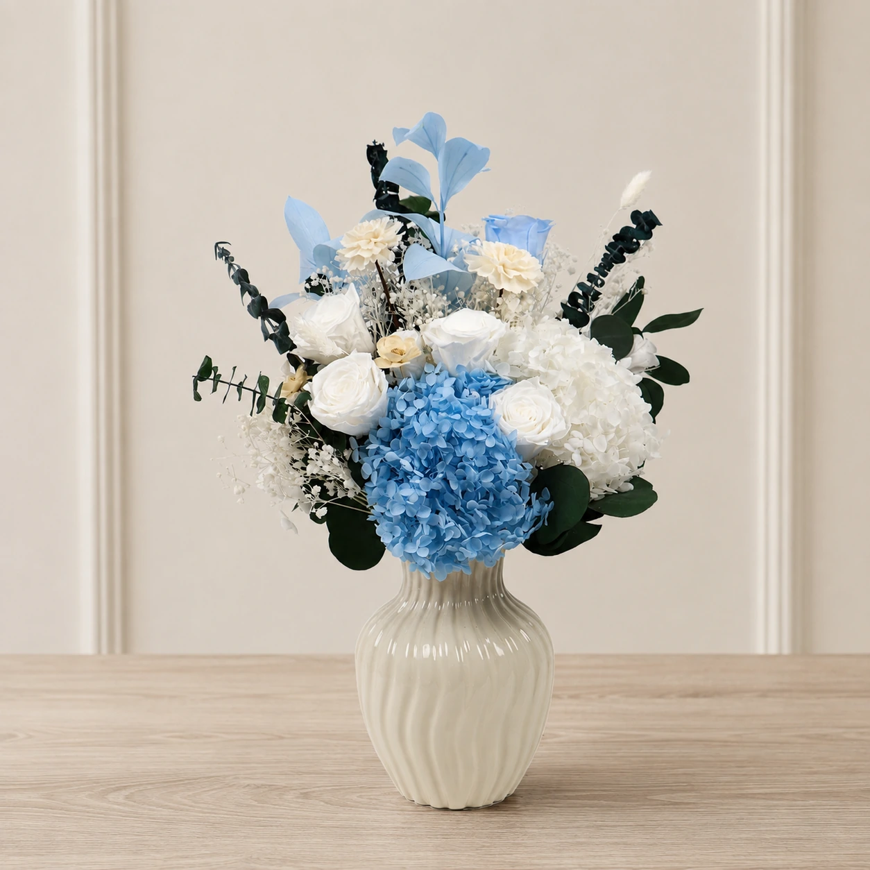 Cornflower & Ivory Bouquet