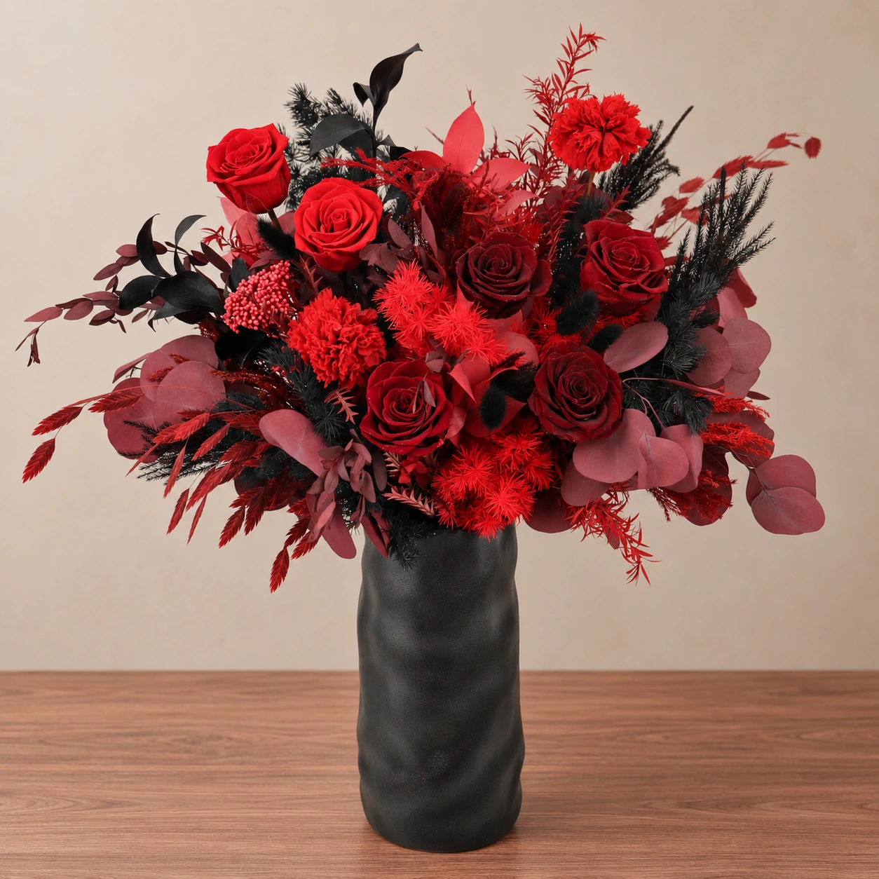 Crimson Noir Preserved Bouquet