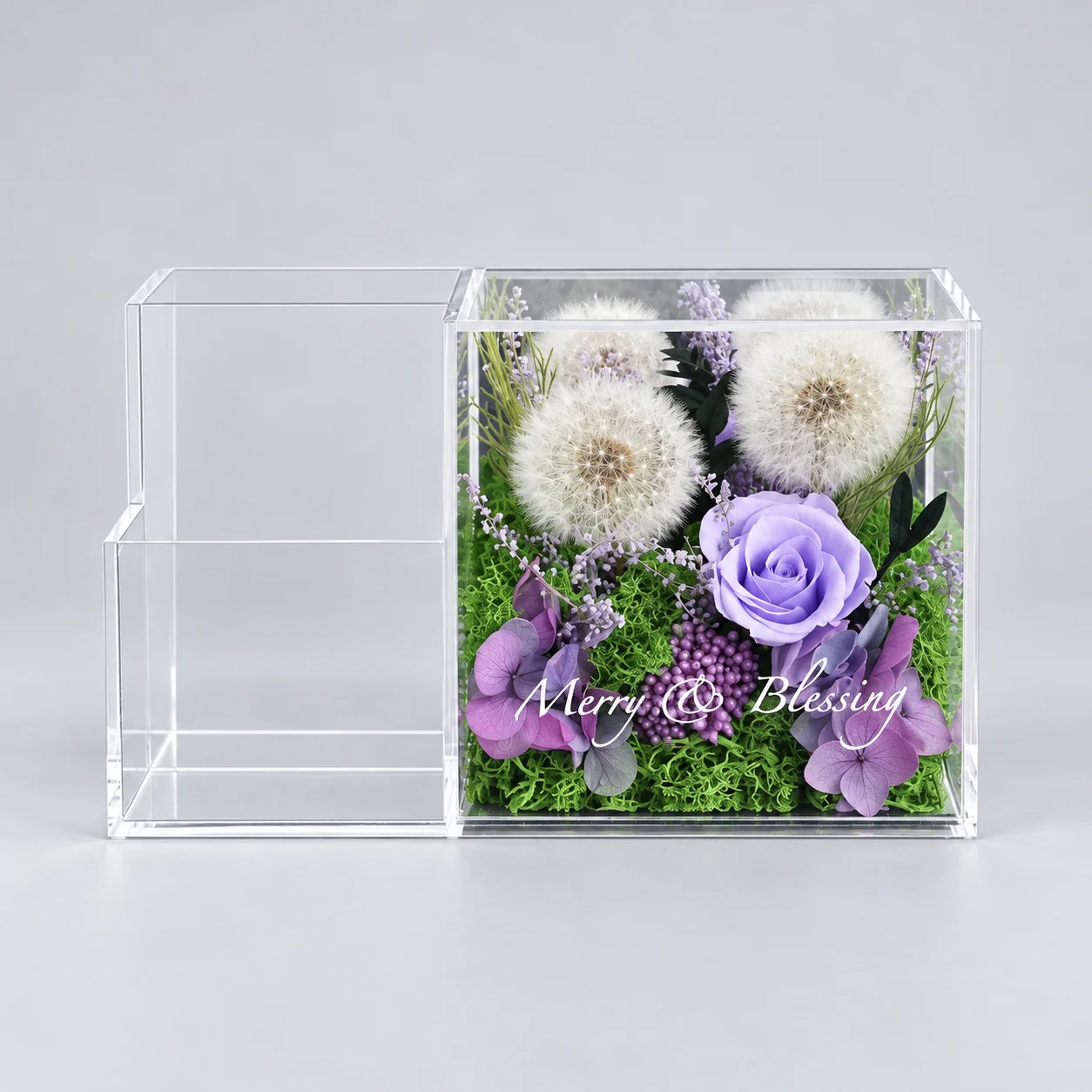 Dandelion Lilac Pen Holder Flower Box