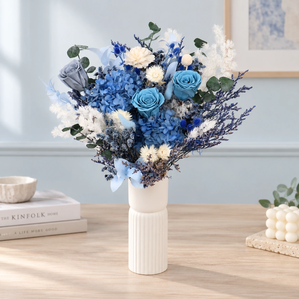 Dusty Blue Preserved Bouquet