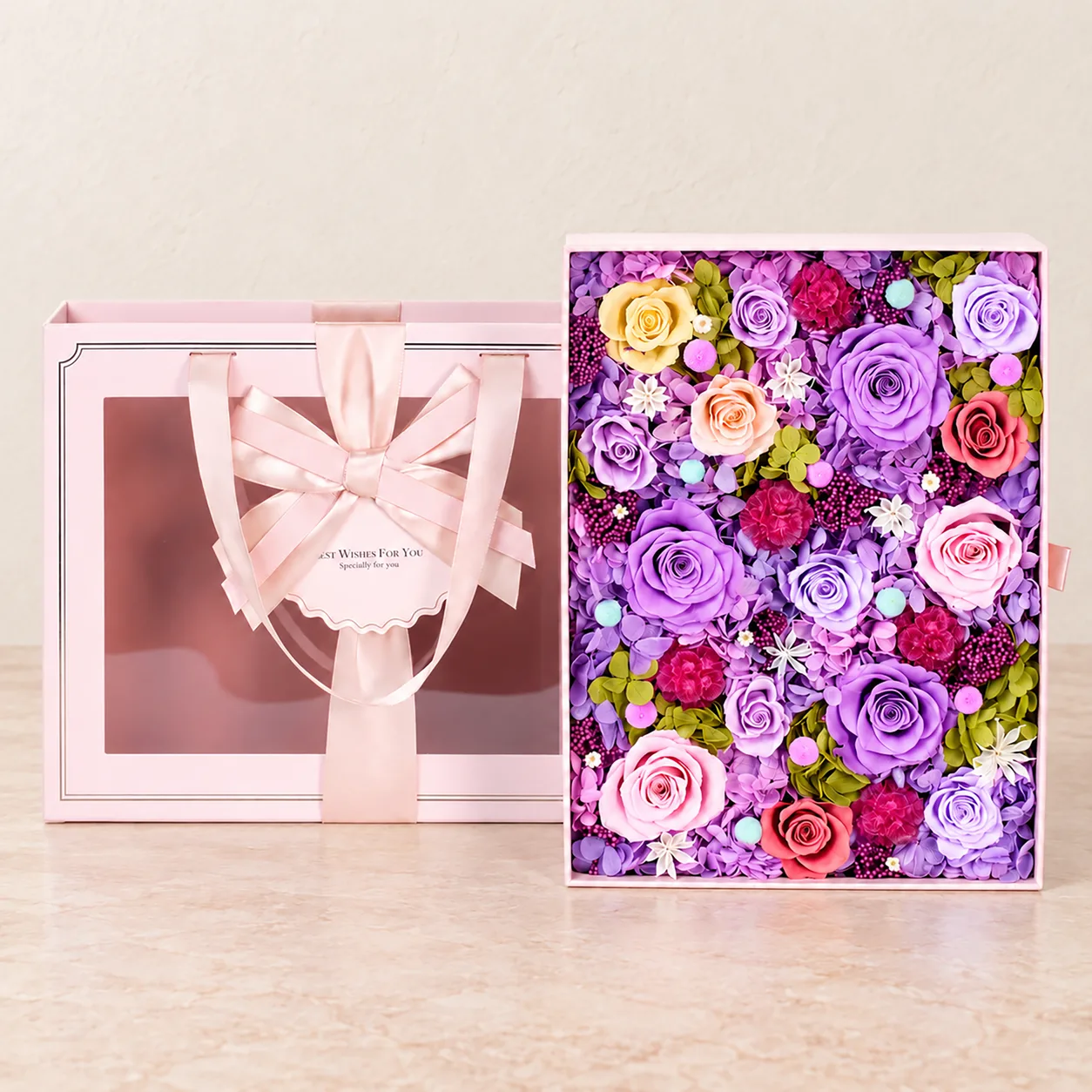 Lavender Blush Flower Box