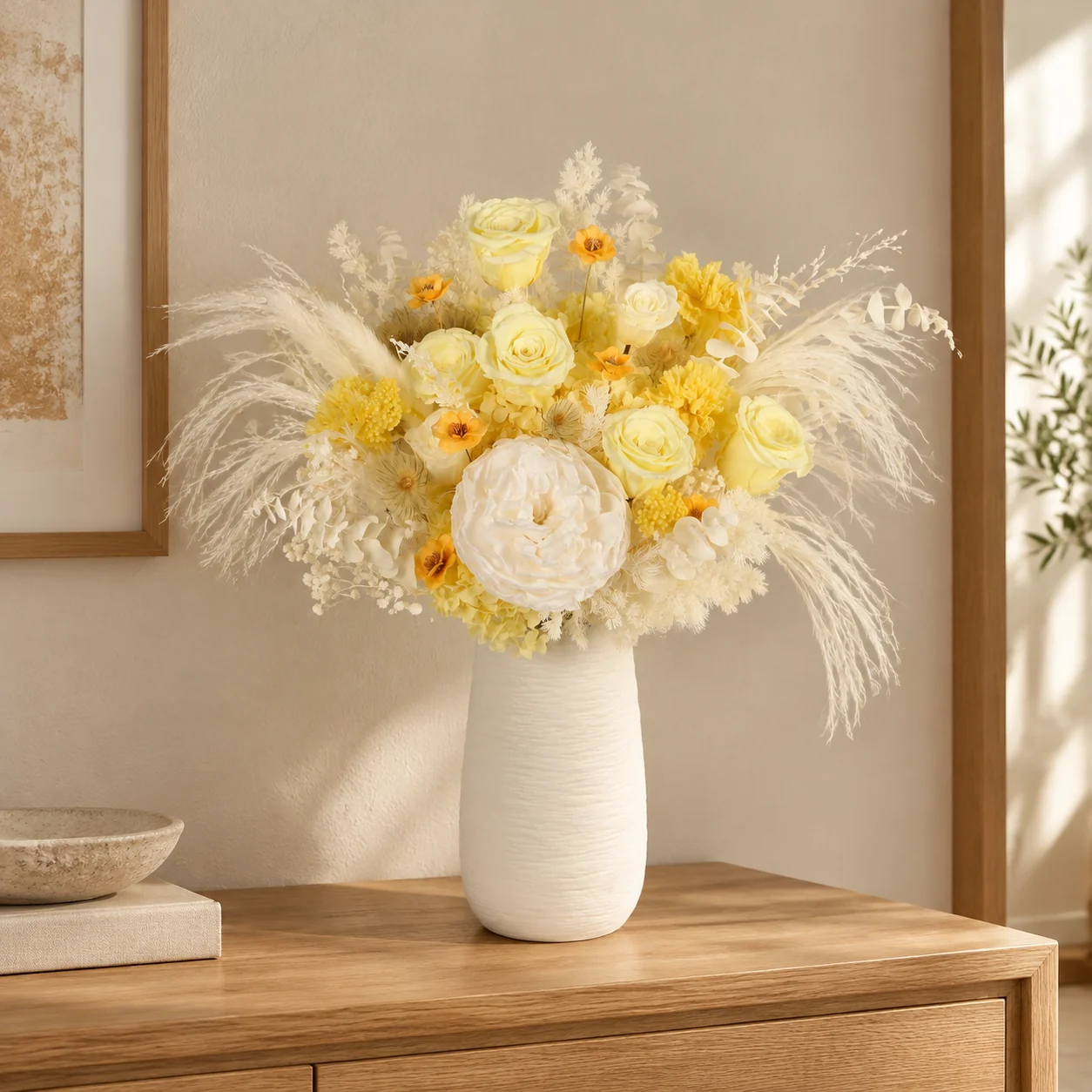 Lemon Camellia Grand Bouquet — photo 4