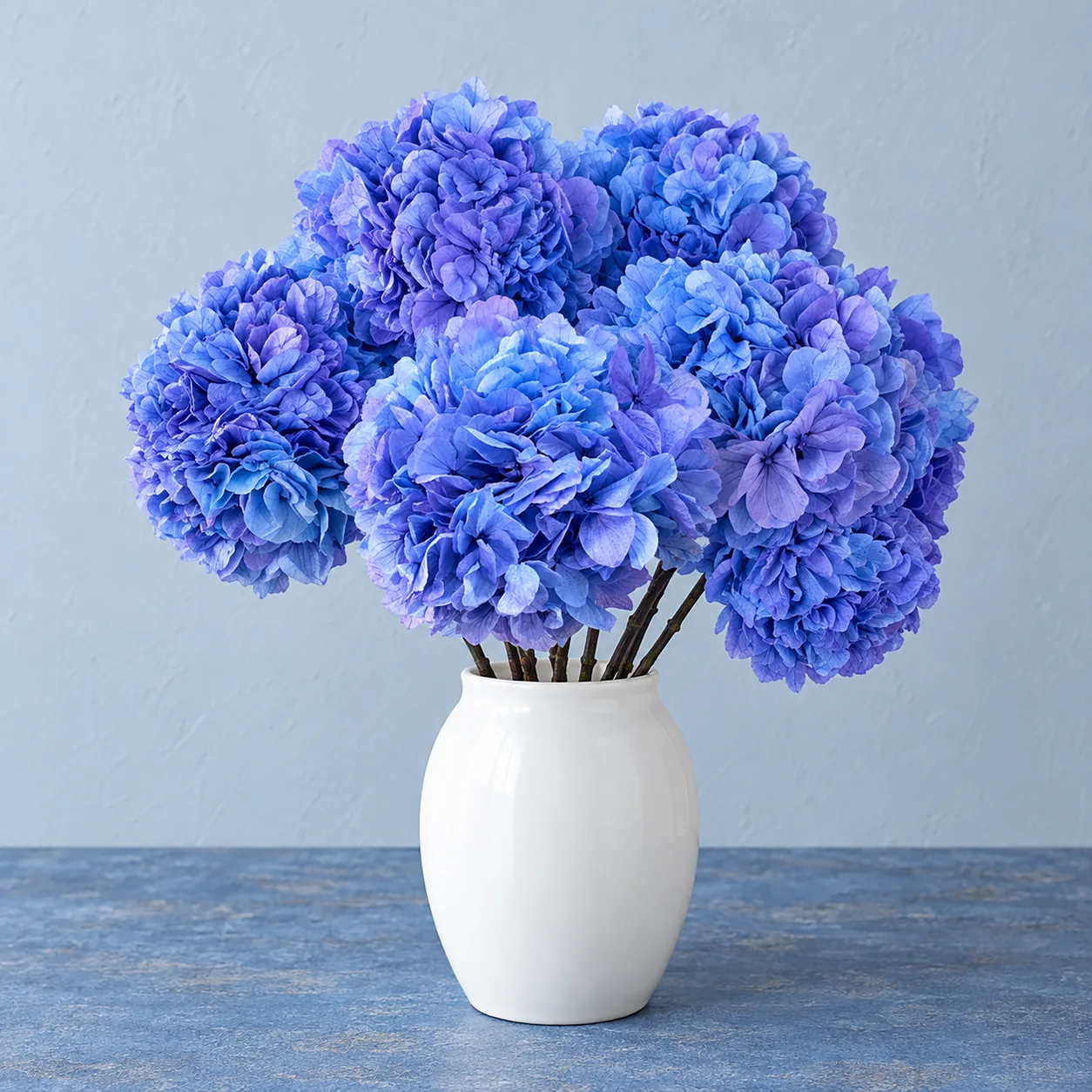 Periwinkle Hydrangea Stems