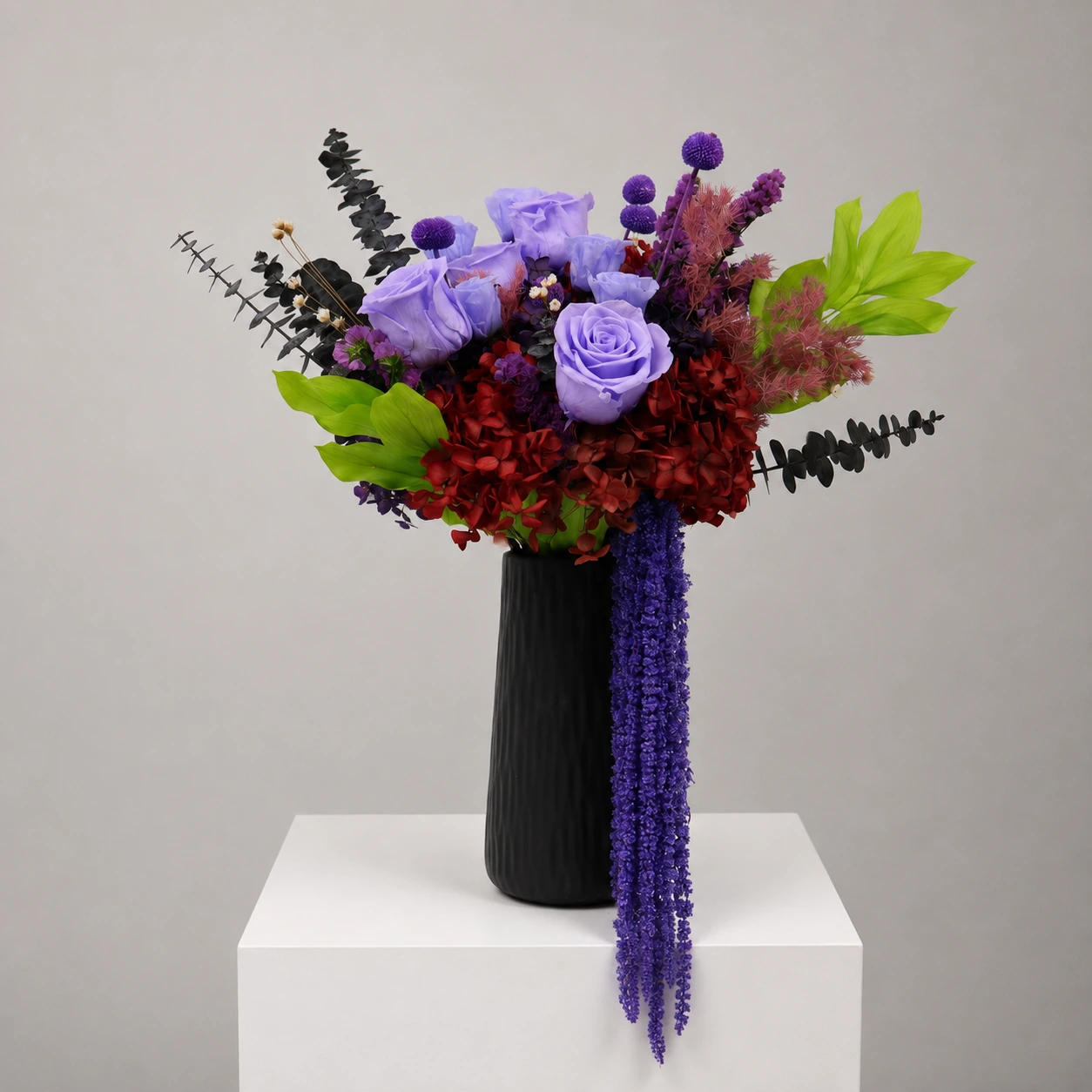 Plum & Garnet Preserved Bouquet