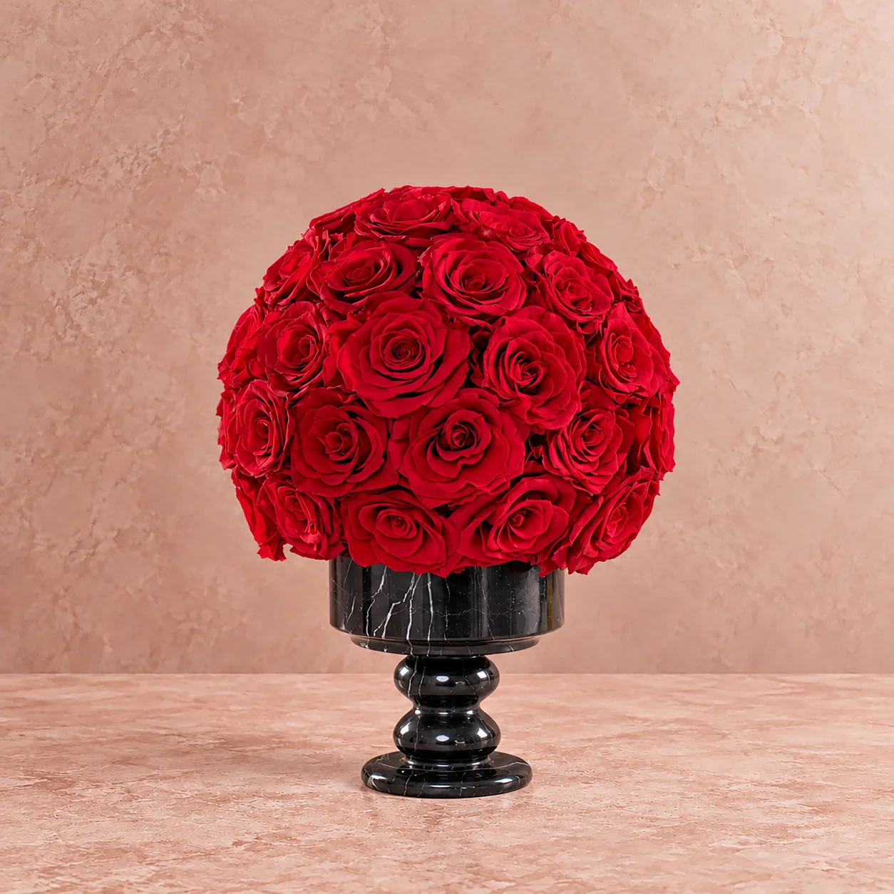 Ruby Rose Dome — preserved flowers