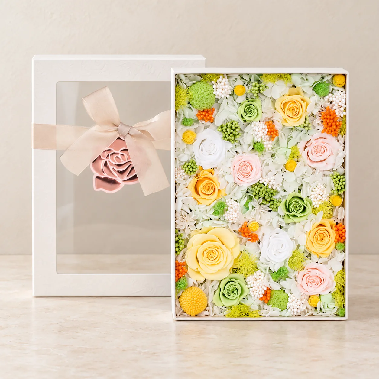 Spring Meadow Flower Box — preserved flowers