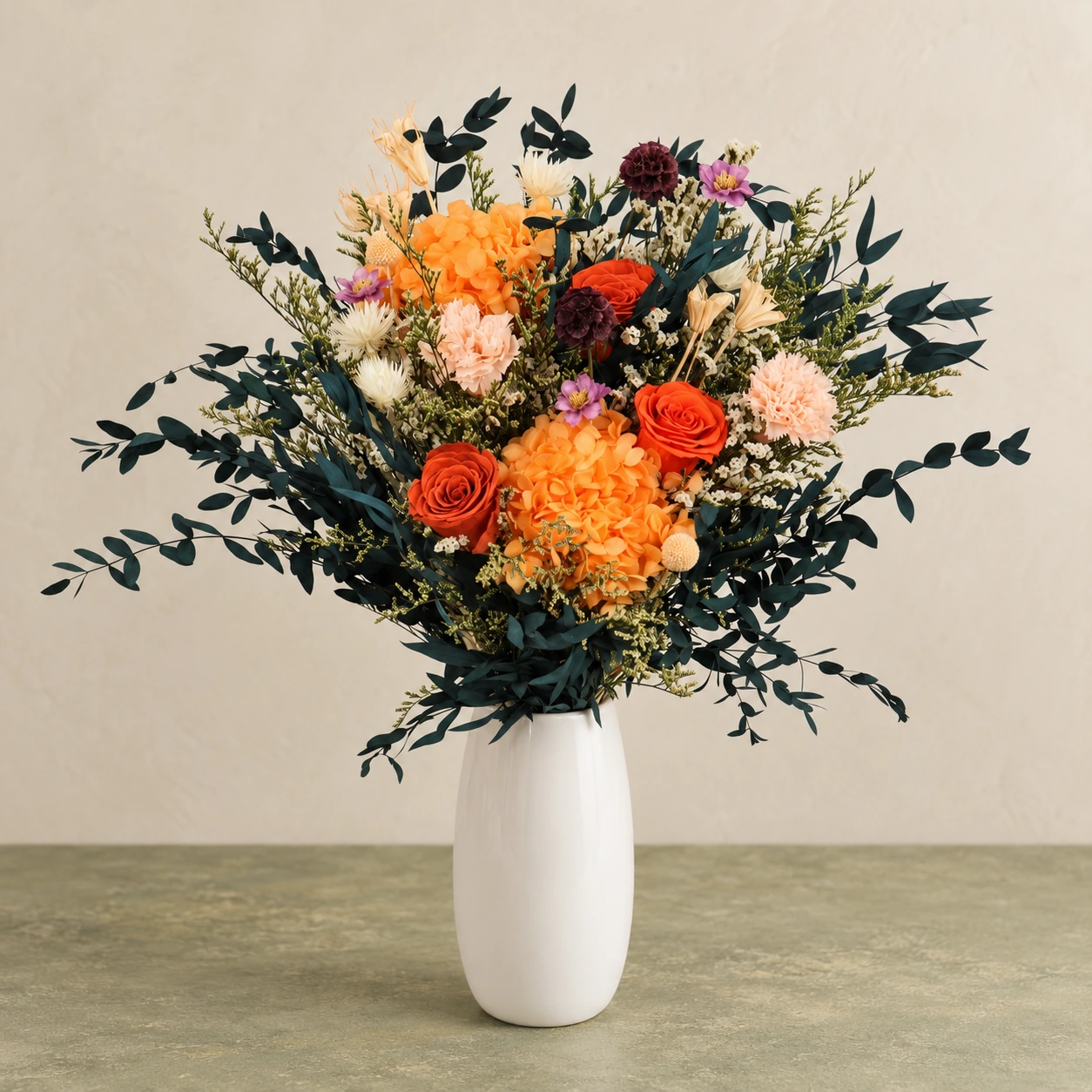 Tangerine & Pine Bouquet