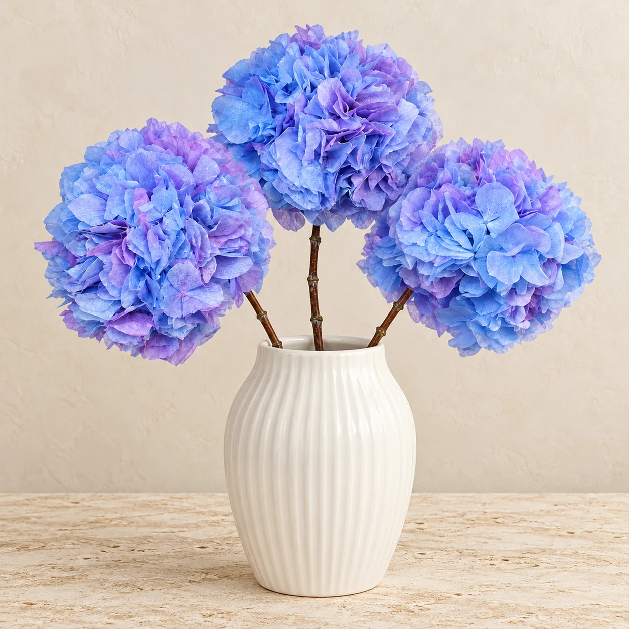 Twilight Blue Hydrangea Stems — a bundle of 3 stems
