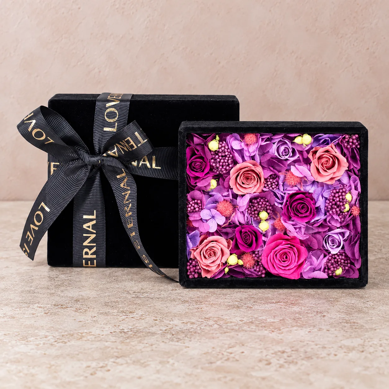 Velvet Kiss Flower Box