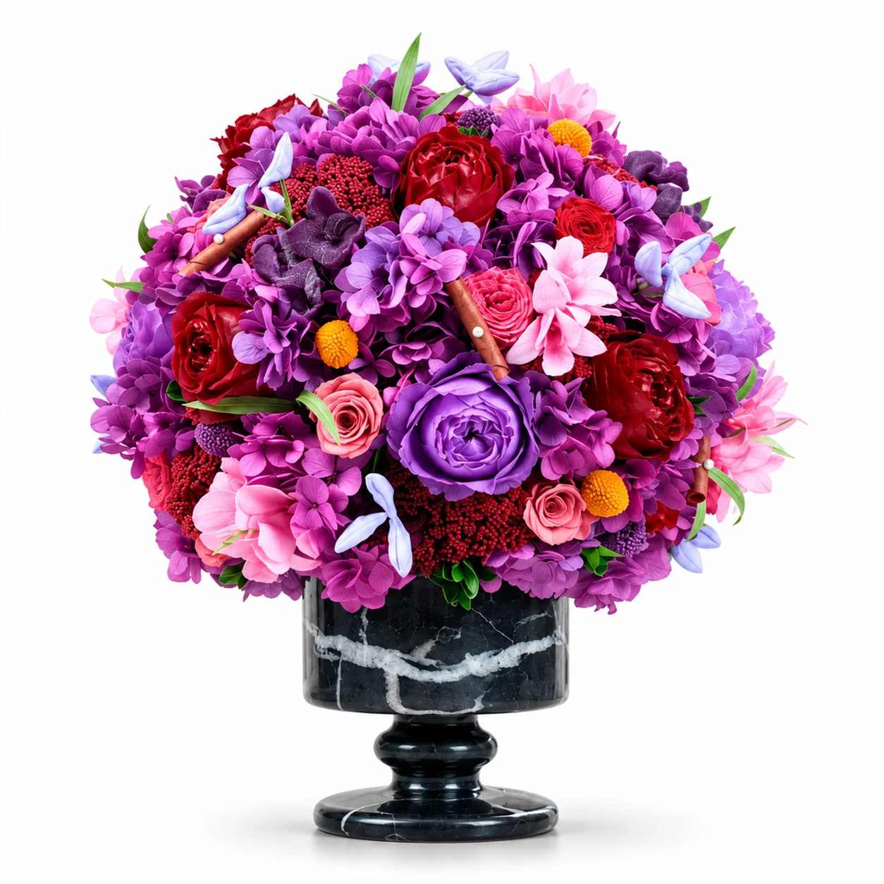 Violet Velvet Marble Arrangement