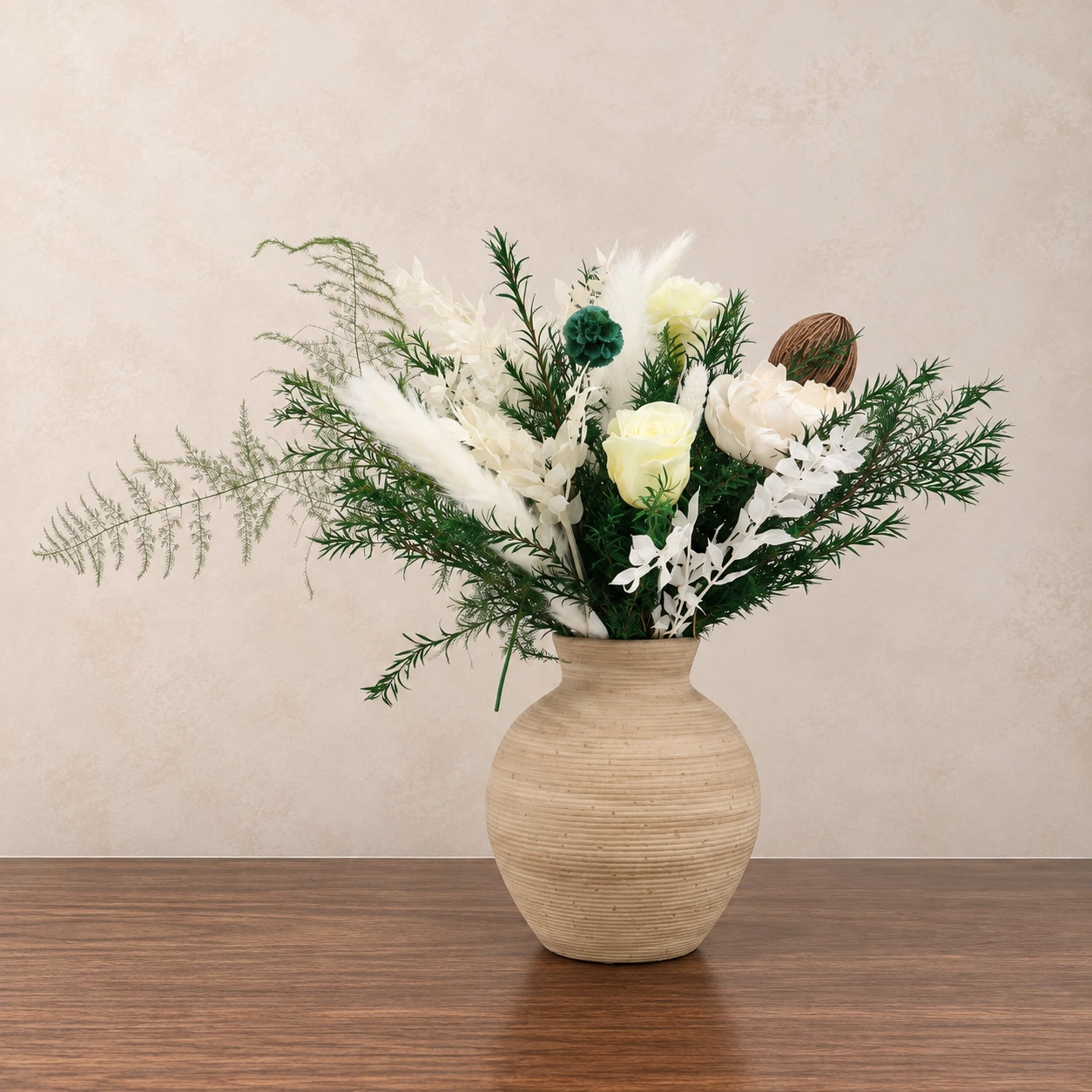 White Fern Petite Bouquet