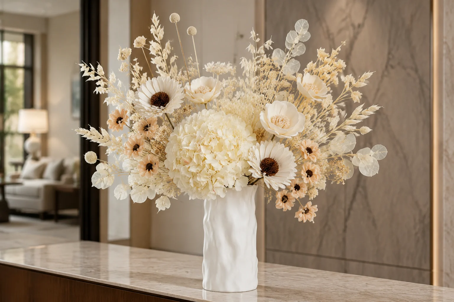 Lobby console, statement piece