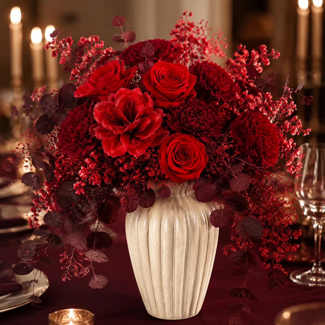 Burgundy bouquet