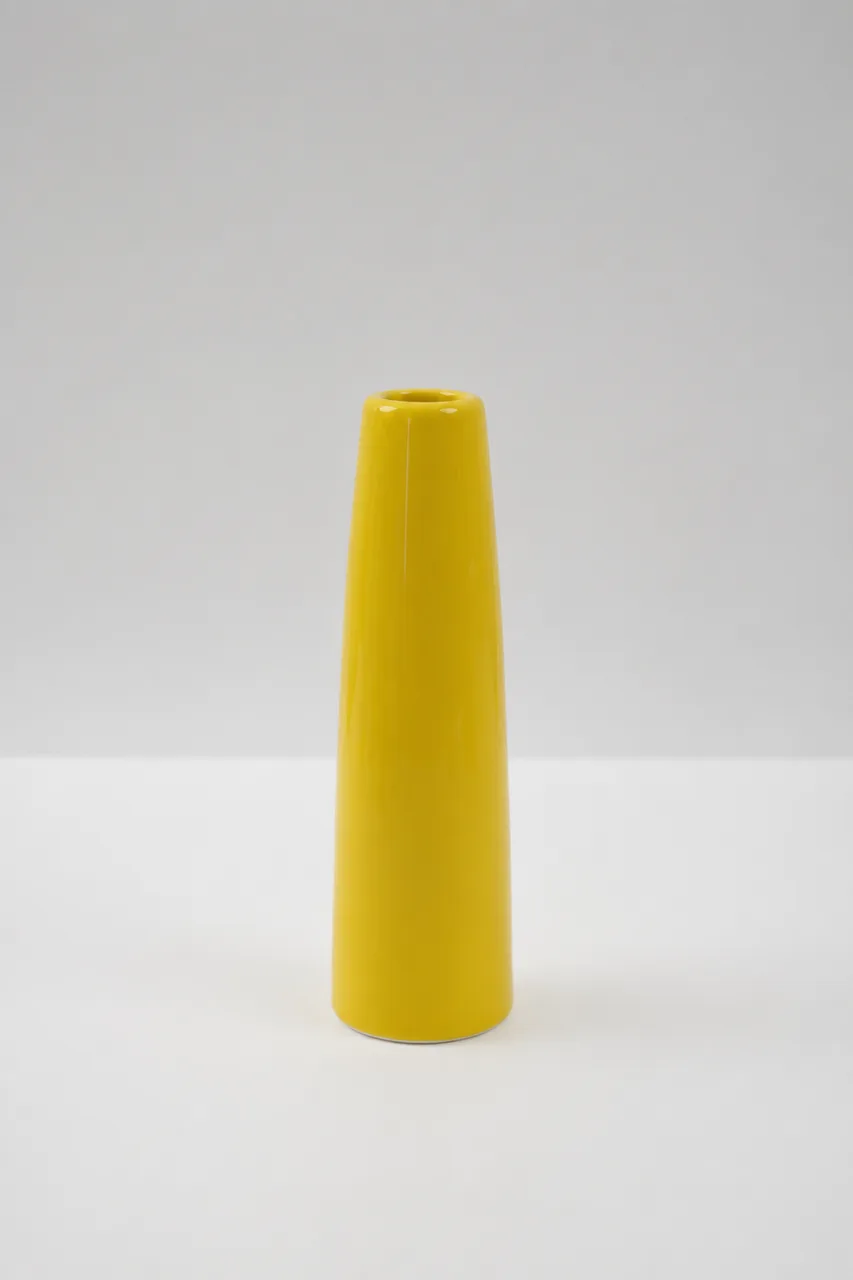 Yellow Slim Tapered Bud Vase